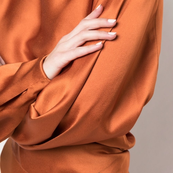 Oscar de la renta silk crepe dress - Picture 7 of 8